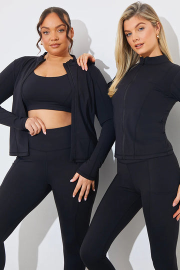 Soft Touch Zip Through Jacket